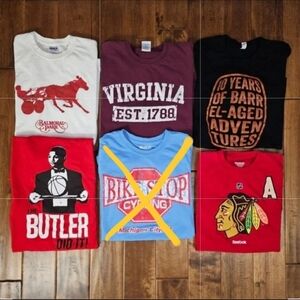 BUNDLE: FIVE t-shirts size M